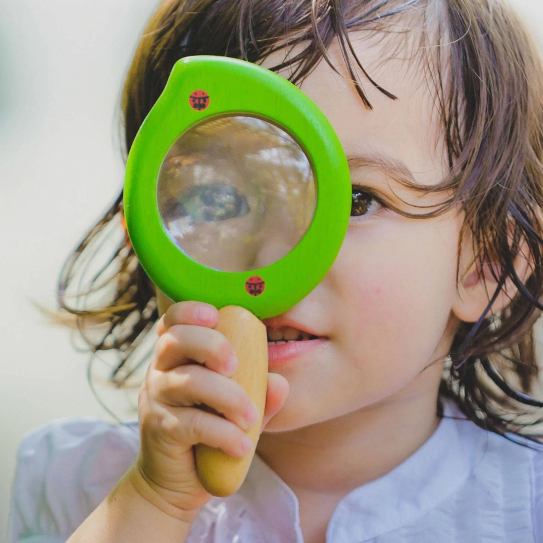 Wooden Leaf Magnifying Glass